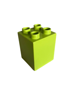 Lego Duplo kostka sv. zelená 2x2x2